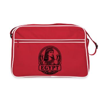 Pyramides de la reine du Nil de Cléopâtre Égypte - Sac Retro - rouge/blanc - Devant