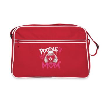 Maman Caniche Graffiti Rose - Sac Retro - rouge/blanc - Devant