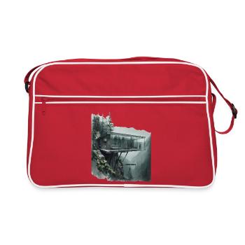 CLIFFHANGER - Villa en verre d’architecture moderne - Sac Retro - rouge/blanc - Devant