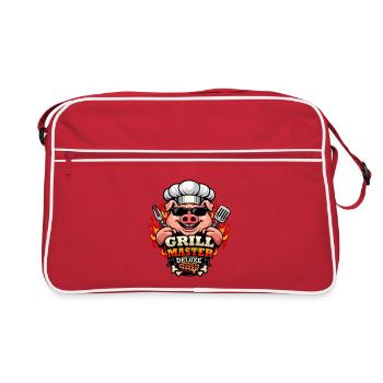Grill Master Deluxe Barbecue Chef - Sac Retro - rouge/blanc - Devant
