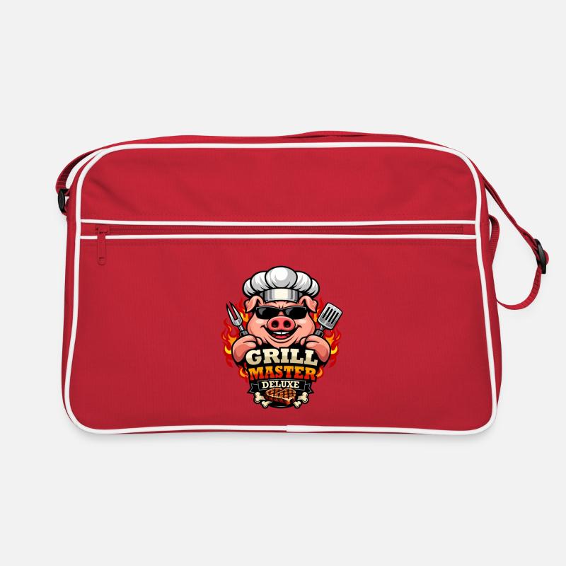 Grill Master Deluxe BBQ Pork Chef Retro Tasche