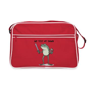 Wir testen bei Dawn Frog Knight - Retro Tasche - Rot/Weiß - Vorne