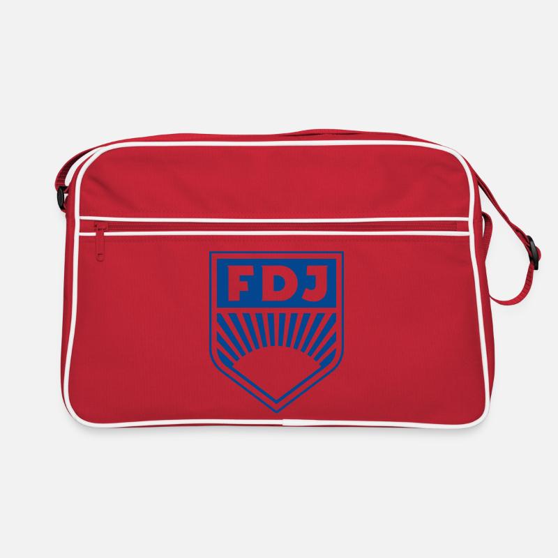 FDJ - Freie Deutsche Jugend Abzeichen (einfarbig) Retro Tasche