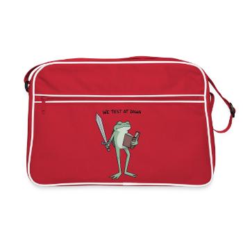 Dawnbound Frog Knight - Retro Bag - red/white - Front