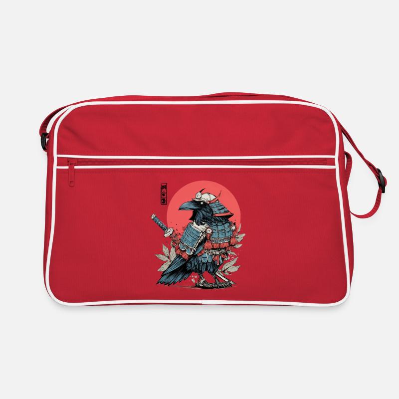 Crimson Samurai Raven Armor Retro Bag