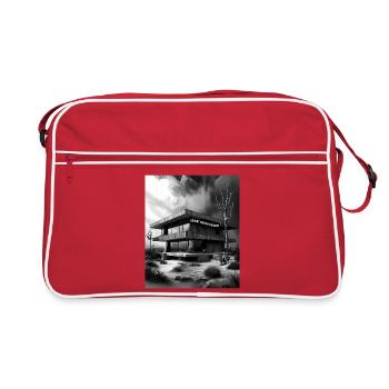 DÉSERT DETOX RESORT - Architecture brutaliste Sketc - Sac Retro - rouge/blanc - Devant