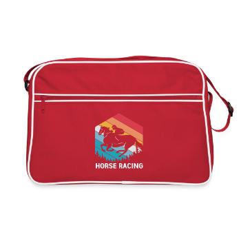 Courses de chevaux - Sac Retro - rouge/blanc - Devant