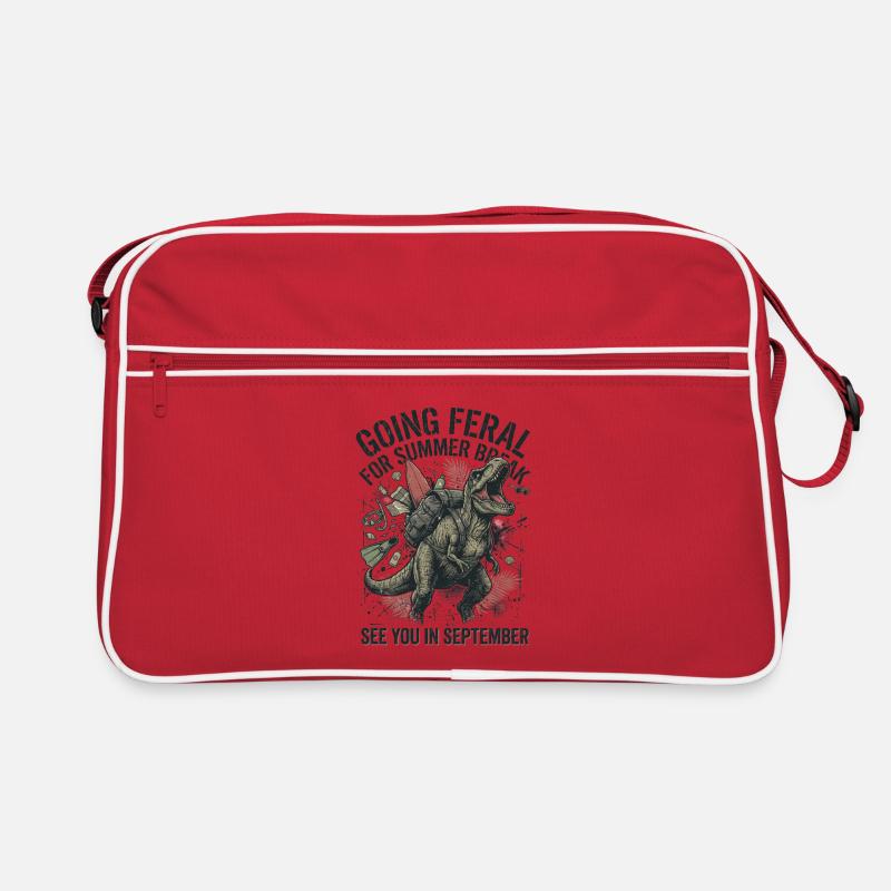 Professeur des vacances d’été du chat drôle qui devient sauvage Sac Retro