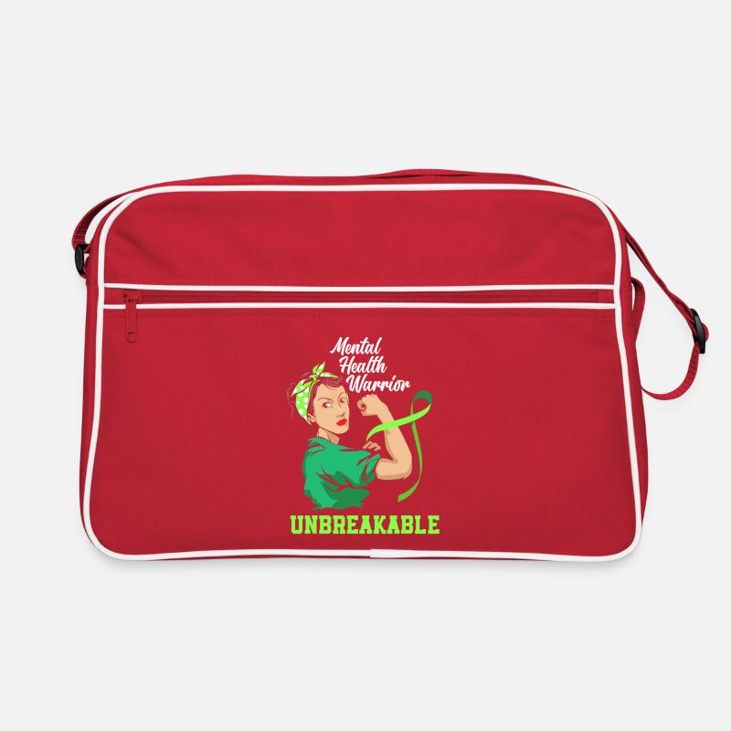 Mental Health Warrior Unbreakable Retro Bag