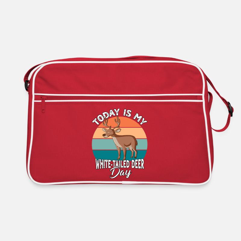Weisswedelhirsch White-Tailed Deer Retro Bag