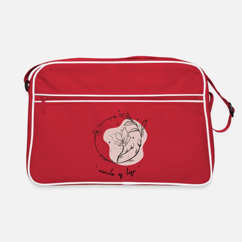 Cycles de vie - Sac Retro - rouge/blanc