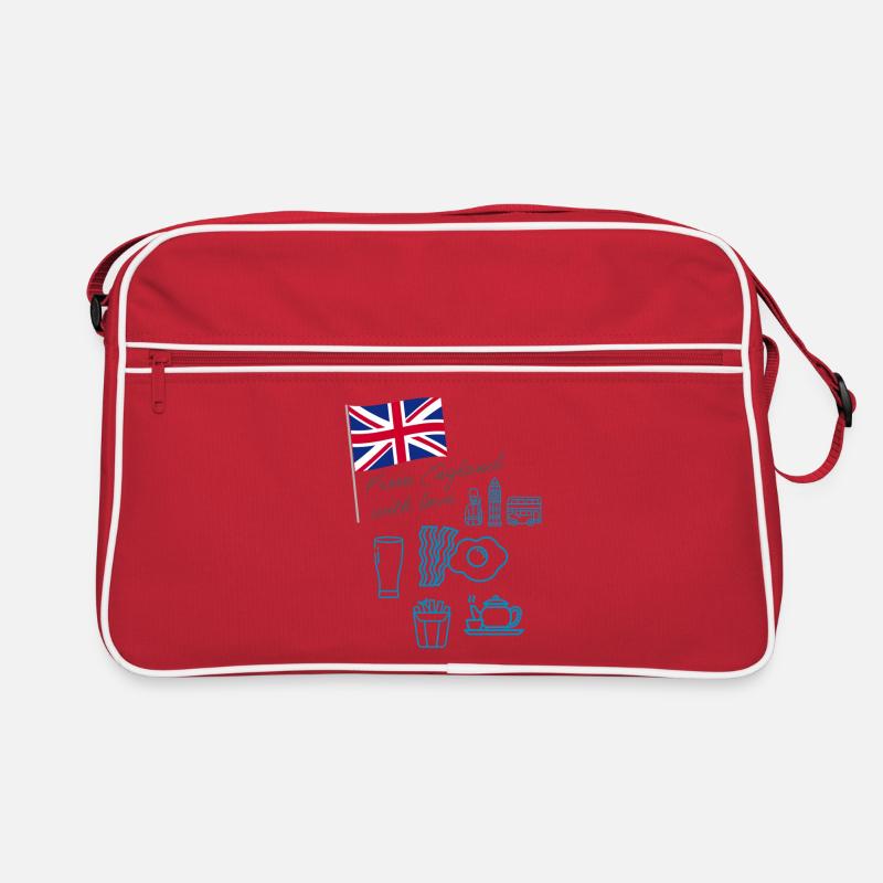 EXANGLIA (Texte bleu + gris) Sac Retro