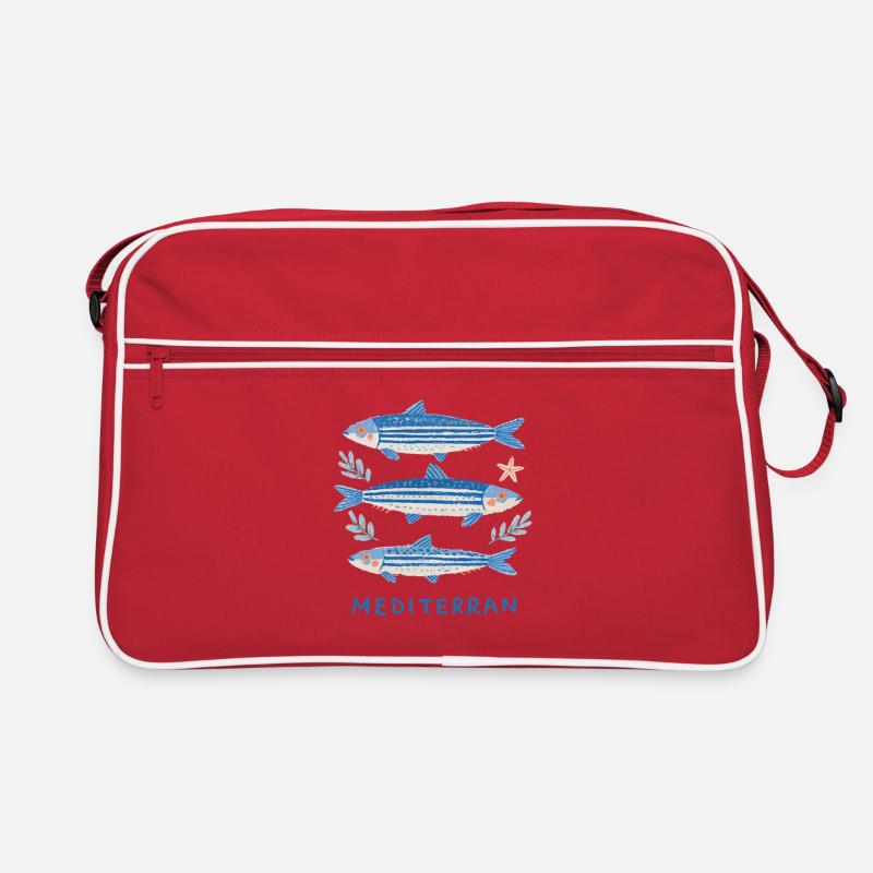 Sardinen - Mediterrane Trilogie Retro Tasche