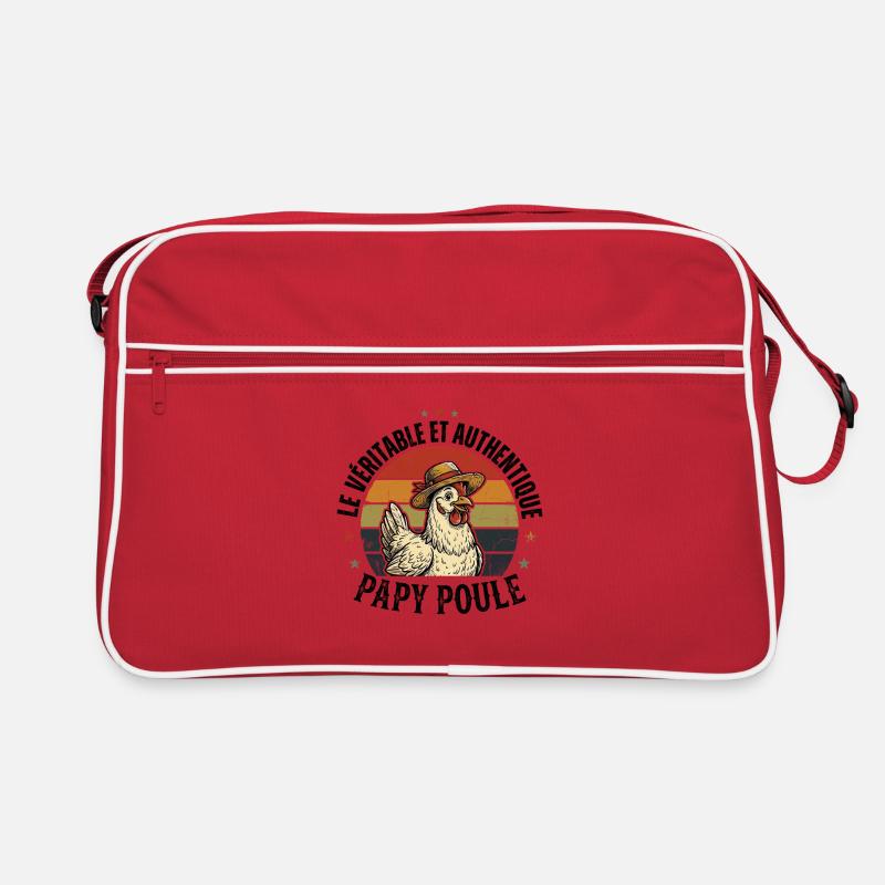 Véritable Et Authentique Papy Poule Sac Retro