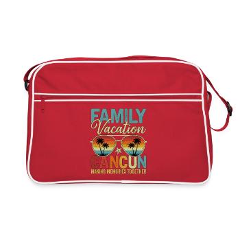 Vacances en famille Cancún - Sac Retro - rouge/blanc - Devant
