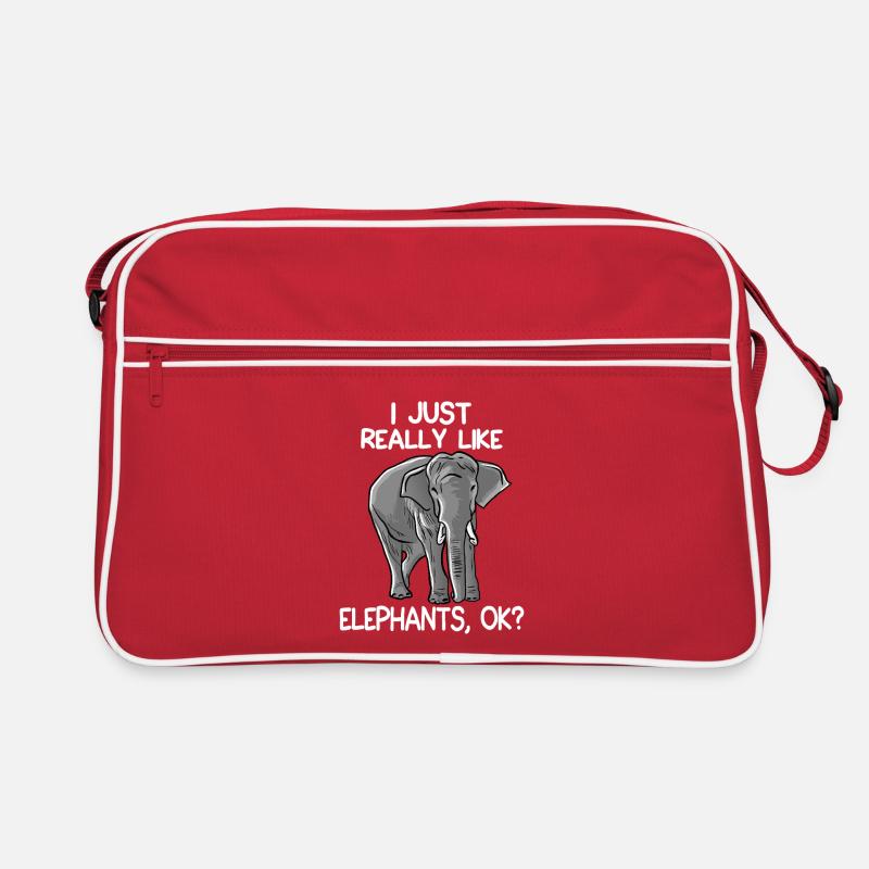 Elephant Graphic Tee Retro Bag