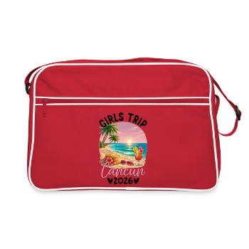Girl Trip Cancún 2026 - Sac Retro - rouge/blanc - Devant