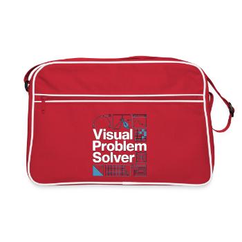Graphic Designer Visual Problem Creative Designer - Retro Bag - red/white - Front