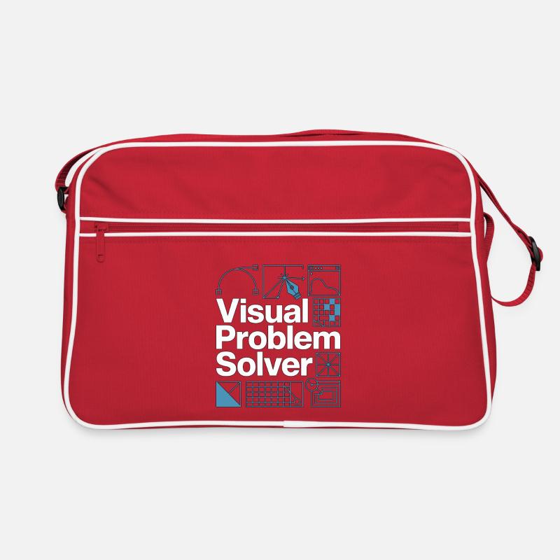 Graphic Designer Visual Problem Creative Designer Retro Tasche