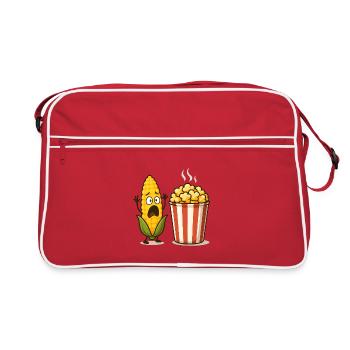 Popcorn choqué au maïs - Sac Retro - rouge/blanc - Devant