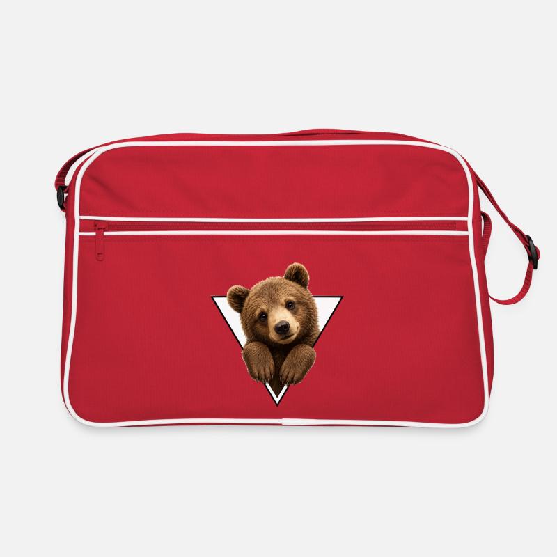 Bear cub in triangle Retro Bag