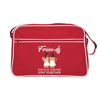 Friends Who Slay Together - Retro Bag - red/white - Front