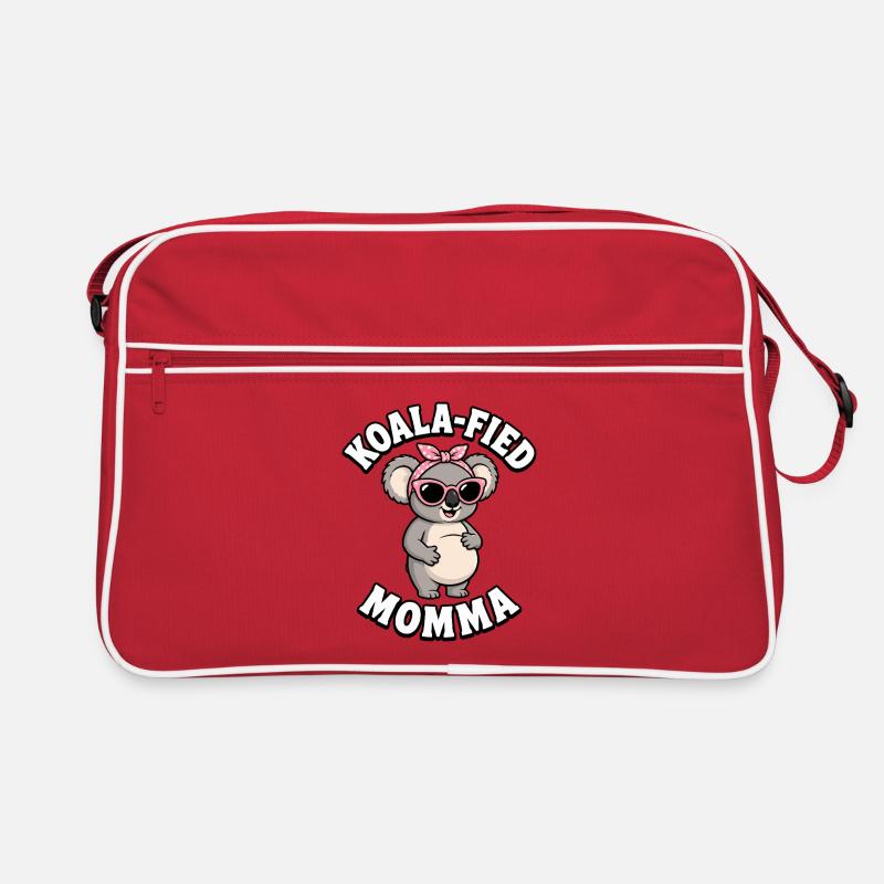 Maman de koala enceinte grossesse drôle Sac Retro