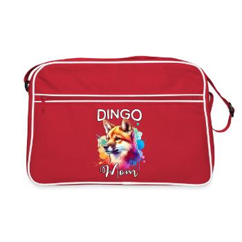 Australian Wild Dog Mom - Retro Bag - red/white - Front
