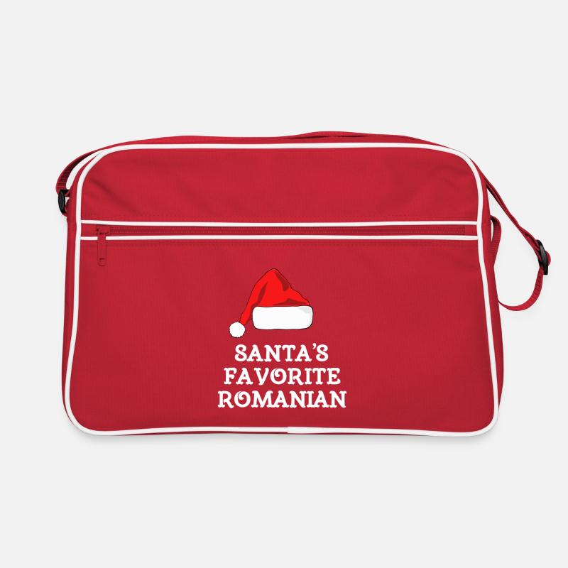 Santa's Lieblingsrumäne Retro Tasche