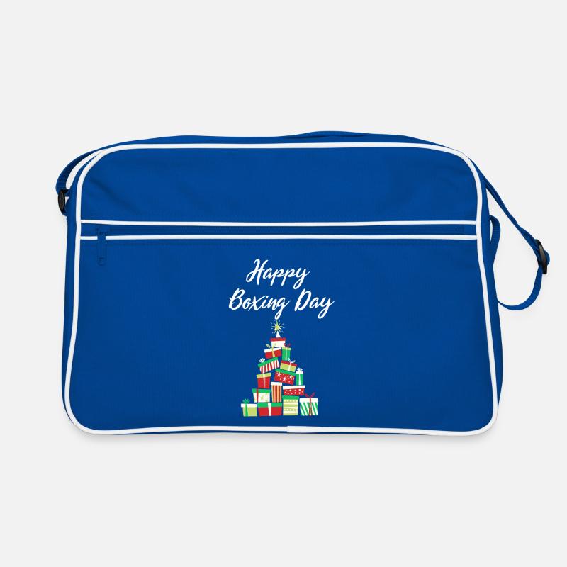 Happy Boxing Day Gift Stack Retro Bag