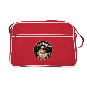 Jeu de mots TeeNager - Sac Retro - rouge/blanc - Devant