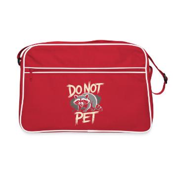 Ne caressez pas l’introverti à distance calme et antisocial - Sac Retro - rouge/blanc - Devant