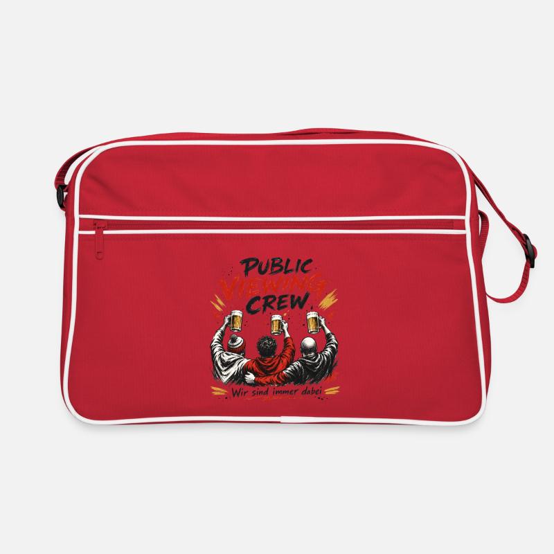 Public Viewing Crew – Bierfreunde Retro Tasche