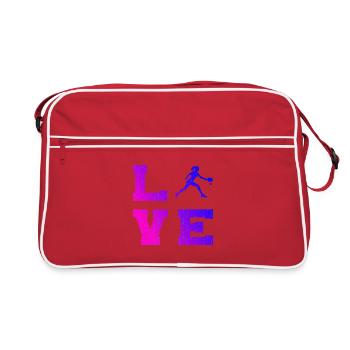 Pickleball athlete idea for pickleball athlete fans - Retro Bag - red/white - Front
