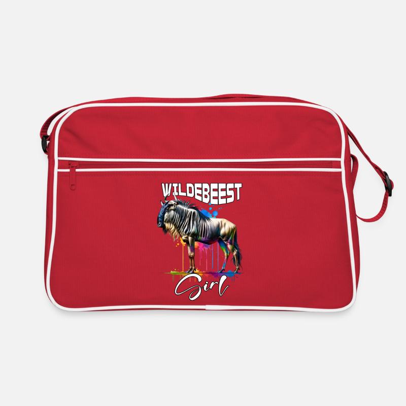 Wildebeest Mädchen Gnu Retro Tasche