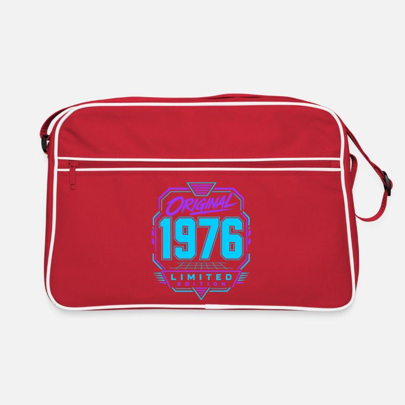 Originale Neon Retro Edition von 1976 - Retro Tasche - Rot/Weiß
