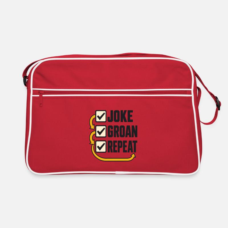 Checklist Joke Groan Repeat Retro Bag