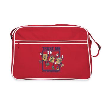 Glaub mir, es ist ein Booster für Investment-Sammelkarten - Retro Tasche - Rot/Weiß - Vorne
