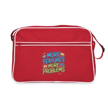 Game Developer More Features More Web Developer - Retro Bag - red/white - Front