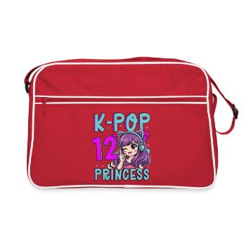 Princesse K-Pop Anniversaire de 12 ans - Sac Retro - rouge/blanc - Devant