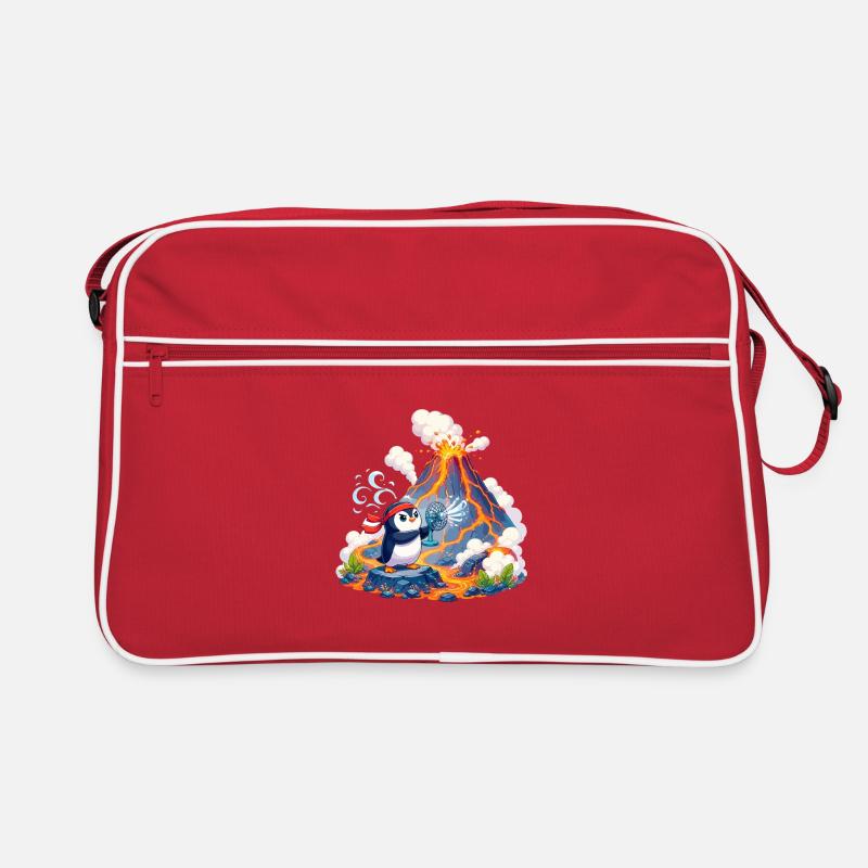 Lava-Pinguin mit Ventilator Retro Tasche