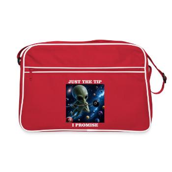Juste le conseil : je promets billard drôle - Sac Retro - rouge/blanc - Devant