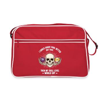 Table de billard de billard Billard Billard Spool Skull - Sac Retro - rouge/blanc - Devant