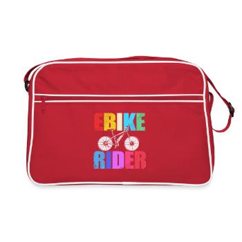Vélo électrique EBike Vélo électrique - Sac Retro - rouge/blanc - Devant