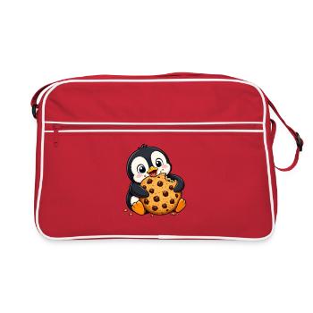 Petit gosse de biscuits dessinés dessinés dessiné et divertissement pour enfants - Sac Retro - rouge/blanc - Devant