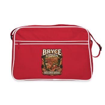 Bryce Canyon National Park Vintage Scenery - Retro Bag - red/white - Front