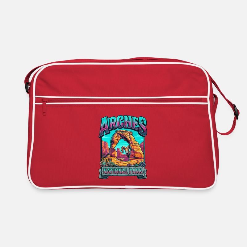 Arches Nationalpark Farbexplosion Retro Tasche