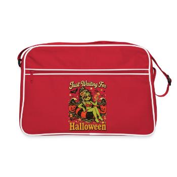 Goule d’été qui attend juste Halloween - Sac Retro - rouge/blanc - Devant