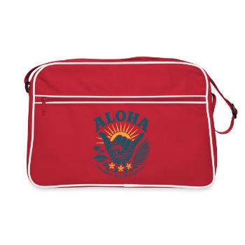 Shaka de la Bonté Aloha - Sac Retro - rouge/blanc - Devant