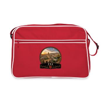Fes Maroc Vieille ville Holiday Grès Soleil - Sac Retro - rouge/blanc - Devant